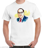 Printed polyester t-shirt of Dr Baba Saheb, Indian brand with high-quality premium print, XL size (Chest: 44 in)