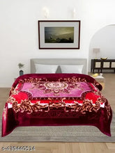 Woolen floral double bed blanket for heavy winter, may not match photo. High-quality Indian-made blanket ideal for cold seasons