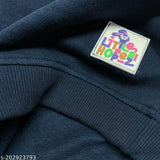 Cotton blend printed fleece sweatshirt for baby boys & girls winter wear, size 6-24 months, made in India