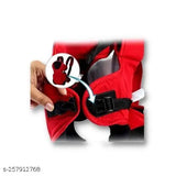 Red polyester net adjustable baby bag, comfortable and ventilated for 3-1mo babies