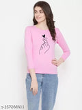 Stylish printed cotton t-shirt for women & girls, Indian design, long sleeves, casual wear