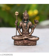 Small marble Shiva Bhola Shankara idol figure, unique design, best for car dashboard (8.5*5.5*4cm)