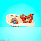 Bheem's Stride" - colorful patent leather sandals for active kids aged 12 months to 10 years, featuring Chhota Bheem design, ideal for playful young fans. Made in India