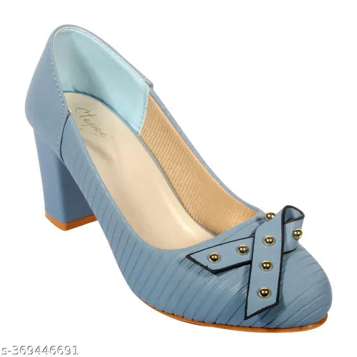 Synthetic leather, embellished net belly tassels slip-on pumps - Stepee Casual women's fashion footwear