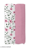 Floral plain cotton swaddlerpack, ideal for AC room, perfect for babies and toddlers