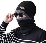 Wool winter beanie hat, scarf set with face cover (balaclava), fur-lined for man and woman. Thandi ka ilaj Topa from India