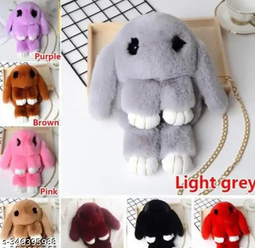 Cute fluffy fabric bag, free size, self-designed, ideal for girls or women, perfect for school, travel, or everyday use