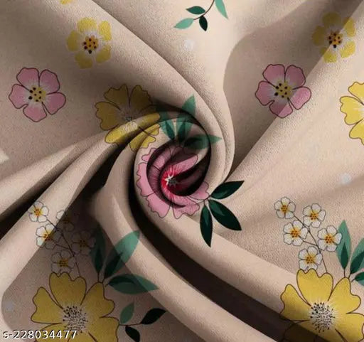 Glace cotton fitted king-size double bedsheet, elastic on corners, floral pattern, 144 thread count, 72x78 inches