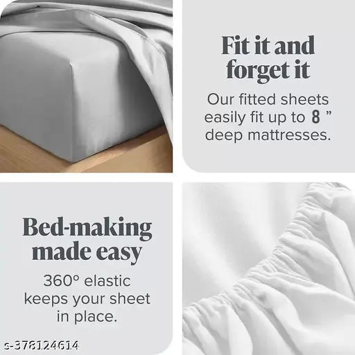 Multicolor floral-print Comfolust 200TC cotton elastic bedsheet, pack of 1 for summer use