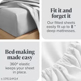 Multicolor floral-print Comfolust 200TC cotton elastic bedsheet, pack of 1 for summer use