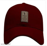 Black and maroon solid cotton traditional caps - versatile Indian beach wear, casual, festive, formal, lounge, party, sports, or wedding attire
