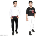 Stylish denim pants for men, solid indigo denim, 2 pack (sizes 28-36, length 42in)