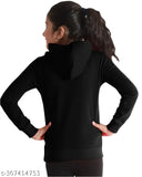 Cotton blend full sleeve hoodies for girls aged 1-8, featuring adorable printed designs