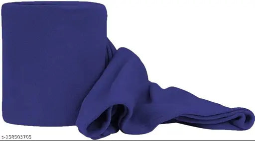 Blue polar fleece single bed blanket by N G Products, size 60x90 inch for mild winter, soft & washable