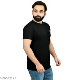 Cotton round neck polyester t-shirt, comfortable and lightweight for casual wear