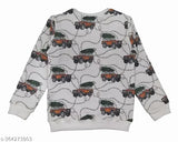 Vibrant printed cotton sweatshirt for boys, aged 2-14 years, Indian origin