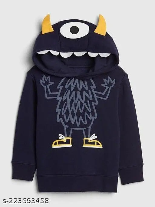 Wool printed net kids winter dress, hoodie tracksuit for boys & girls, unisex size 5-11 years, Indian import