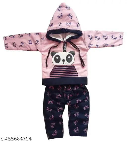 Wool Winter Kids Hoddy, printed long-sleeve baby clothes for boys and girls (India)
