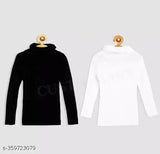 Wool high neck casual sweater for baby boys & girls, self-design net pattern, long sleeves, 0-6 years