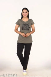 Polycotton casual summer print nightsuits for women's, perfect for relaxation - India origin