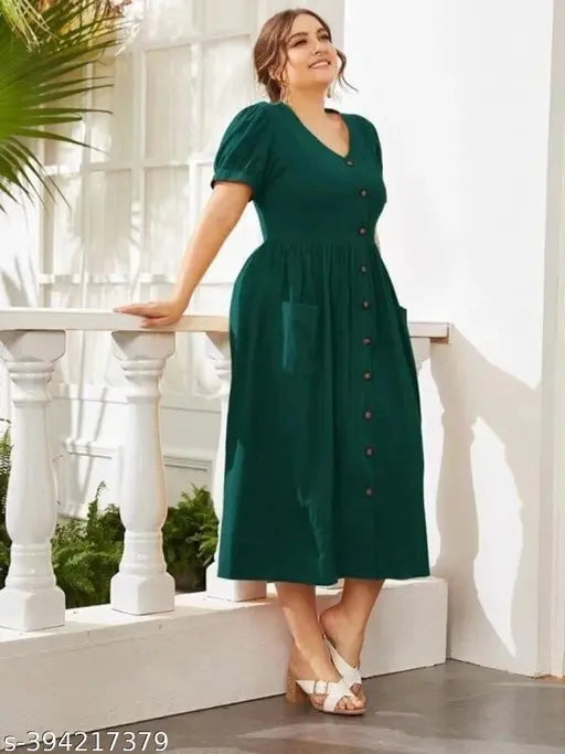 Rayon three-quarter sleeve printed A-line kurta on mannequin, stylish Indian ethnic wear for women M-XXXL (38in - 45in bust size)