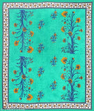 Floral print cotton double bedsheet King Size bed, 150TC, 2 pillow covers included, ideal for AC room, coordinating bedding essential, India origin