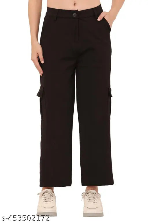 Cotton Lycra cargo pants combo for women - trendy, comfy, and fashionable by Satvikk