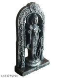 Handcrafted Ram Lalla resin idol, detailed, matte finish, high-quality marble dust. Indian religious decor for home or gifting