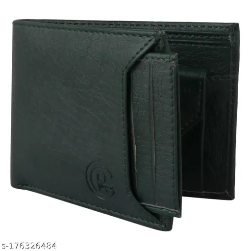 Soft leather debit/credit ATM card holder wallet for men, solid color design, ideal gift for birthdays, festivals, and anniversaries