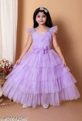 Green sequin embellished net maxi dress, ideal for parties and celebrations for girls aged 5-12 years, India origin