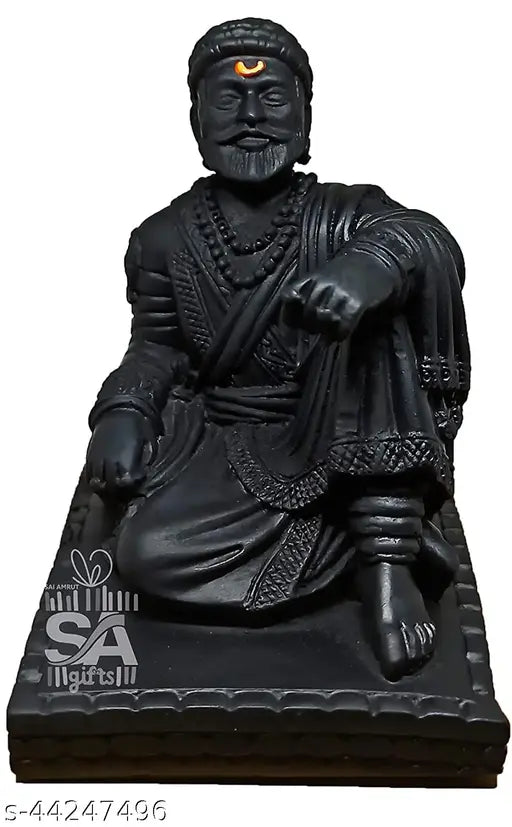 Handcrafted Shirdi Sai Baba religious idol, intricately detailed, Indian art form for car decoration (9 cm x 6 cm x 9 cm)