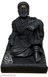 Handcrafted Shirdi Sai Baba religious idol, intricately detailed, Indian art form for car decoration (9 cm x 6 cm x 9 cm)