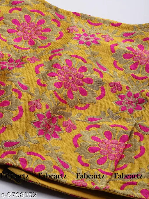 Embellished Banarasi silk lehenga-choli and dupatta, Indian bridal wear with intricate detailing