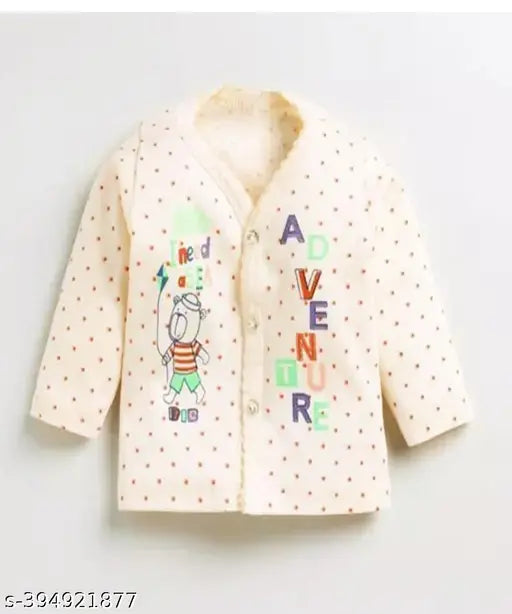 Cotton/Polyester newborn nightdress set, pack of 3 with printed patterns for boys and girls aged 0-12 months