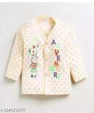 Cotton/Polyester newborn nightdress set, pack of 3 with printed patterns for boys and girls aged 0-12 months