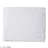 White faux leather wallet, 5 card slots, modern design for men's casual, formal, evening/party occasions. Stylish Zhermack branded accessory with logo print. Durable and soft PU leather wallet with multiple compartments