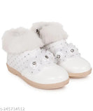 Patent leather girls boots - Pink, warm lining, zip net, winter wear, kids footwear