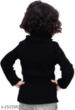 Wool blend casual high neck sweater combo pack (black & white), suitable for baby boys and girls