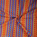 Red striped 100% cotton Jaipuri single bedsheet with pillow cover, ideal for summer by UniqChoice