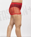 Red sheer micro bodycon skirt for women, net fabric, summer style passport