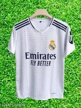 Bellingham 5 Real Madrid 2023-24 home white jersey for kids, polyester with printed design, short sleeves