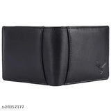 Beast valley RFID secured pure 100 genuine leather men's wallet, textured design with 2 compartments, free size (11cm x 8cm)