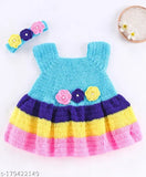 Handmade baby wool sweater, dyed/washed, sleeveless, knitted with love, 6-9 months size, from India