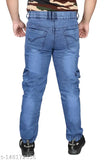 Denim dyed/washed jogger from BUZZIC, size 28-36 for casual everyday wear, made in India