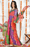 Designer georgette long gown with dyed/washed net, long sleeves, Indian origin