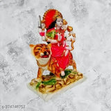 Marble God Idol - Sherawali MATA Murti/Goddess Durga Maa for Mandir Pooja, intricately handcrafted in India