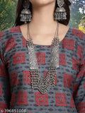 Printed crepe kurta with palazzo bottoms, vibrant Indian fashion for women