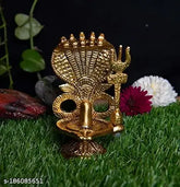Shivling Statue Figurine, metal, 2.5"x2.5"x4.5", handcrafted, Indian decor for home or temple