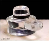 Crystal white Shivling decorative showpiece, 6cm tall, traditional home pooja item from India