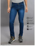 Blue shade Georgette jeans, stylish denim for everyday wear with comfort and stretch. Fits sizes 28, 30, 32, 34 (waist: 28-34in, length: 37-38in). Made in India